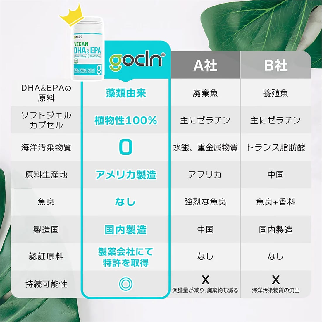 ＜ヴィーガンセットコース＞自然派植物性プロテイン  2個＋DHA&EPA2個 - gocln